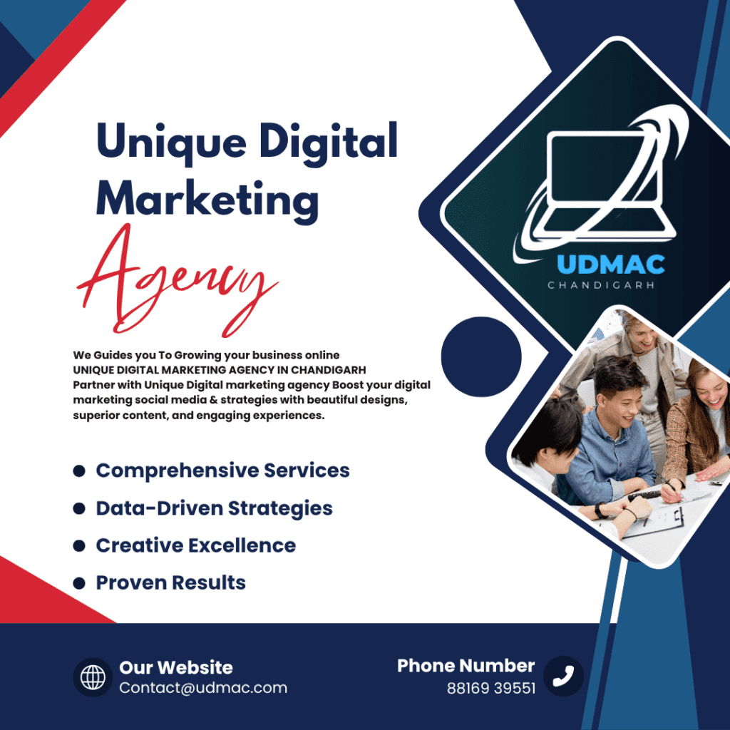 UDMAC-Unique Digital Marketing Agency in Chandigarh Services